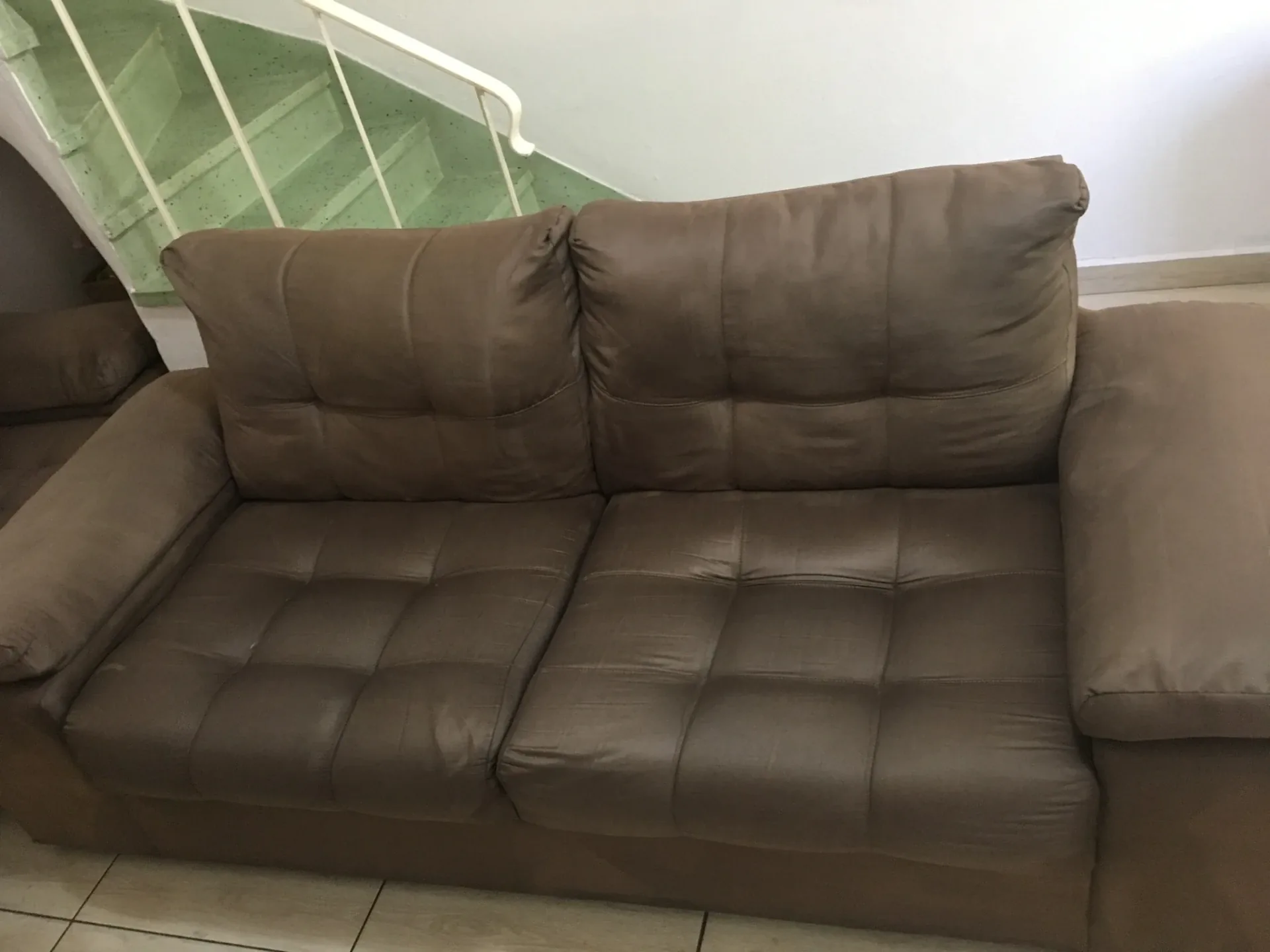 Sofá depois da higienização